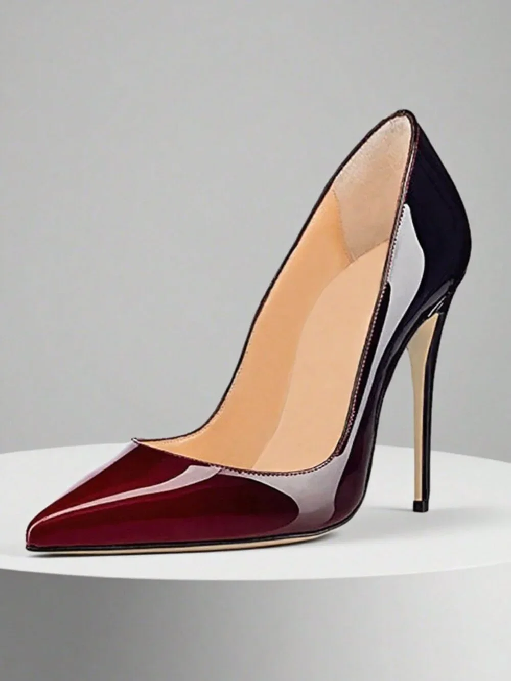 Black Sexy Women's Plain Stiletto Point Toe Court Pumps